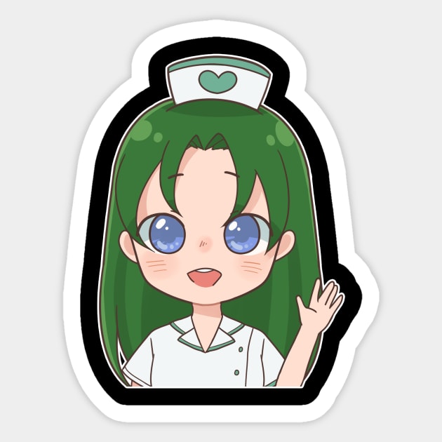 Hi! Nurse Mori Anime Character Sticker by zim9